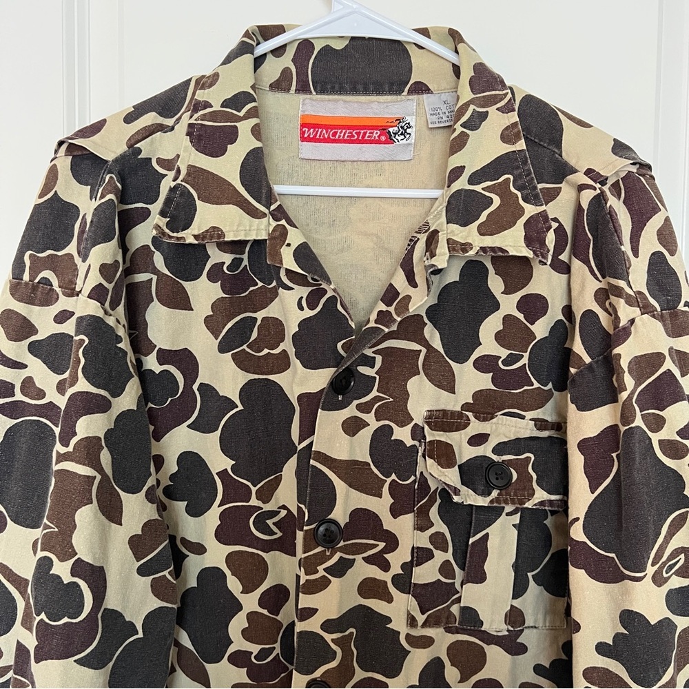 Vintage 80s Winchester Duck Camo Jacket XL - Picture 2 of 11
